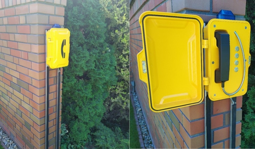 Het laatste nieuws van het bedrijf over Hongaarse vastgoedmaatschappij installeert weerbestendige telefoons met groot volume voor de tuin van de klant