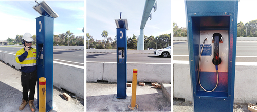 Het laatste nieuws van het bedrijf over JR208-FK-vandaalbestendige telefoon op de snelweg M4 in Australië