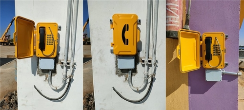 Het laatste nieuws van het bedrijf over JR101-FK weerbestendige telefoons worden geïnstalleerd bij Esna Barrage in Luxor Governor