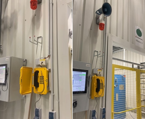 Het laatste nieuws van het bedrijf over JR101-FK-HB weerbestendige telefoon geïnstalleerd in Duitse fabriek