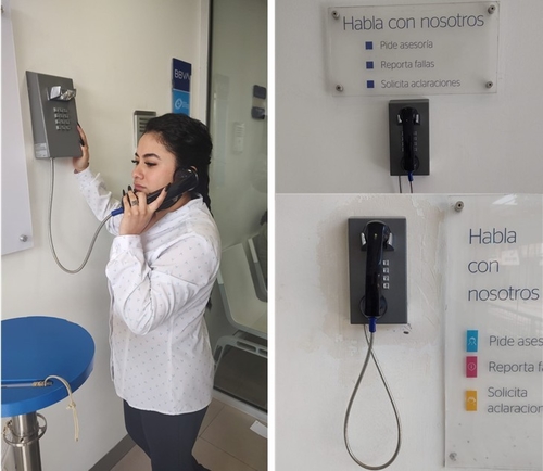 Het laatste nieuws van het bedrijf over Jr201-FK Vandaal Bestand Telefoon die in Lokale Bank van Mexico wordt geïnstalleerd