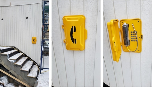 Het laatste nieuws van het bedrijf over Waterdicht die Telefoon jr101-FK-SLOKJE in openlucht in Canada wordt geïnstalleerd