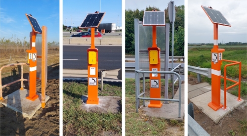 Het laatste nieuws van het bedrijf over 4G zonne-energie-noodtelefoon: Verbetering van de veiligheid op de Hongaarse snelweg M7