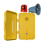 Wall Mounting Industrial Underground Mining Telephones With Flashing Lamp / Horn