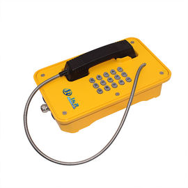 SIP2.0 Waterproof Emergency Phone , 75-90db Industrial Telephone With Keypad