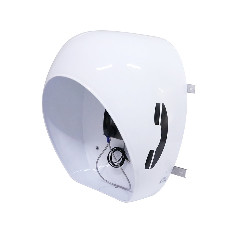 Rustproof Wall Mounted Outdoor Public Telephone Booth