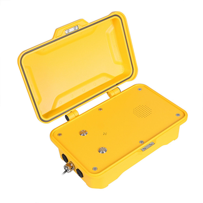 Goede prijs. Het industriële Analoge Geval van de het Aluminiumlegering van de Handen Vrije Telefoon voor Gevaarlijke Gebieden online
