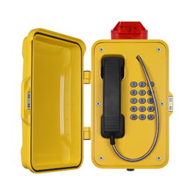 Water Bestand Op zwaar werk berekende Analoge Telefoon Weerbestendig met Opvlammende Lamp