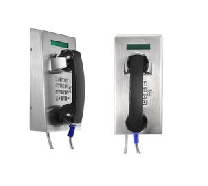 Roestvrij staal Waterdichte Industriële Analoge Telefoon met LCD Vertoning