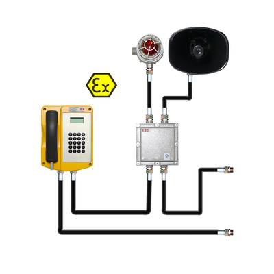 IP Correcte en Lichte Explosiebestendige Telefoon voor Olieexploratie/Chemisch de Industrie Gevaarlijk Gebied