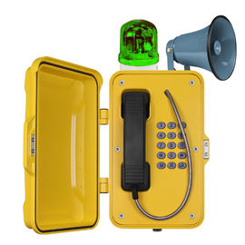 IP67 waterdichte Industriële VoIP-Tunneltelefoons met Hoorn en Baken