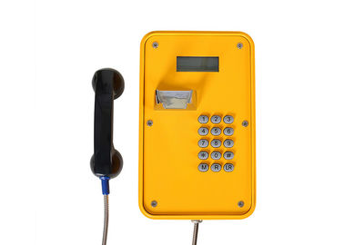 Standaardtoetsenbord Openlucht Industriële Telefoon, de Telefoon van IP67 VOIP/SIP met LEIDENE Vertoning