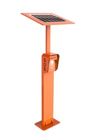 Goede prijs. 3G/4G van de het SLOKJETelefooncel van de kant van de wegnoodsituatie het Koudgewalste Staal IP65 met Zonnepaneel online